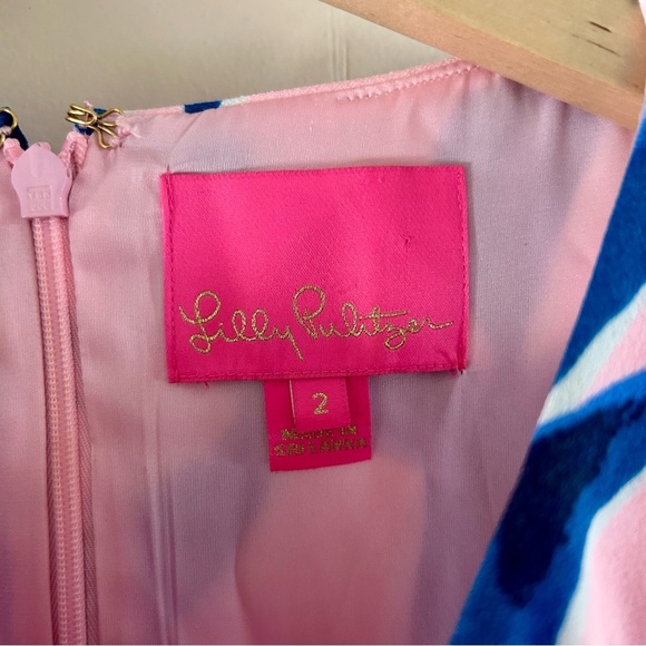 Lilly Pulitzer Donna Romper in in Tropic Tint Heat Wave sz 2 - Picture 4 of 5